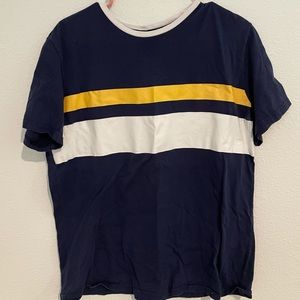Size Large Forever 21 Navy Ringer Tee